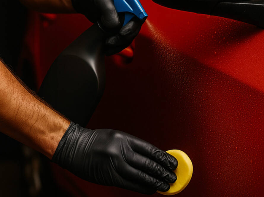Lucidatura auto nera con trattamento protettivo &ndash; car detailing Carmagnola